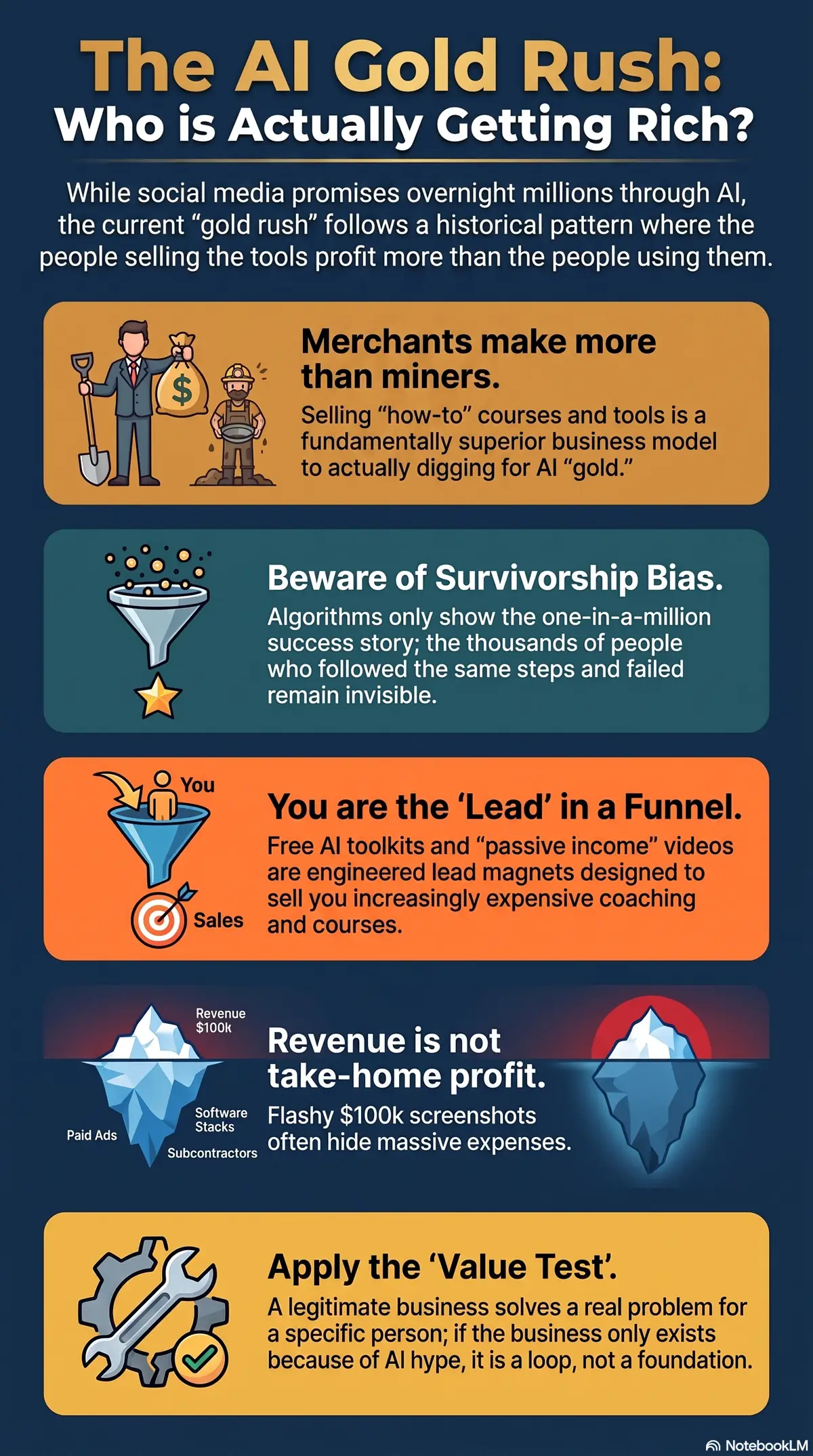 Preview of AI Gold Rush realities infographic