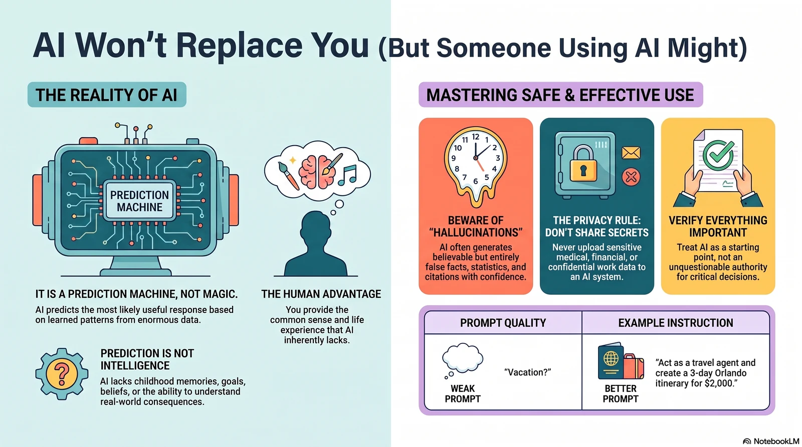 Preview of AI Won't Replace You infographic